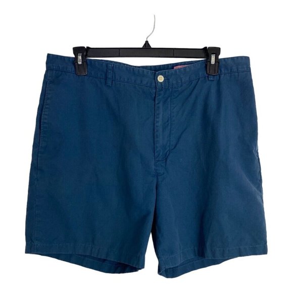 Vinyard Vines Mens Shorts Adult Size 40 Blue Chino Pockets 7" Inseam - Picture 1 of 5